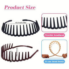 Solid Teeth Hair Band Headband Nonslip Hair Band For Skincare