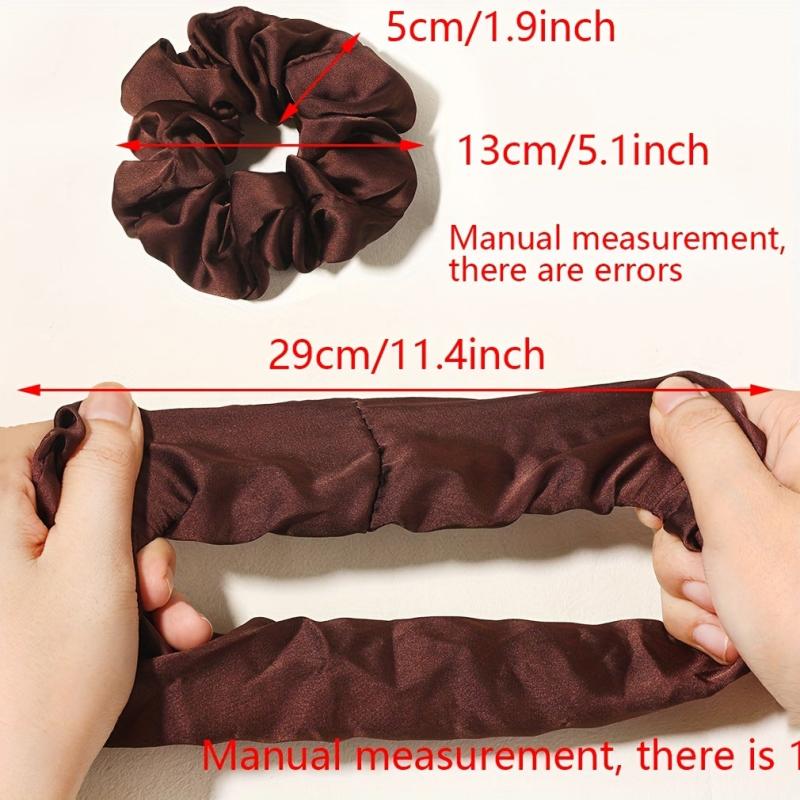 4pcs Satin Scrunchies Hair Tie Soft Hair Rope Bracelet