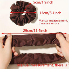 4pcs Satin Scrunchies Hair Tie Soft Hair Rope Bracelet