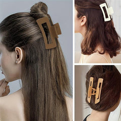 8pcs Large Rectangle Hair Claw Ponytail Holder Hair Accessories
