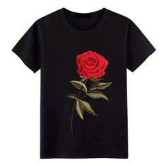 Rose Flower Pattern Embroidery Cloth Patch Iron on Stickers