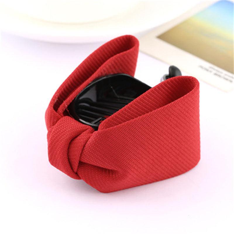 Boho Fabric Bowknot Hair Claw Clip Non Slip Strong Hold Hair Jaw Clip