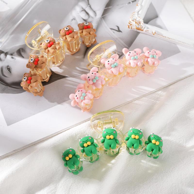 Cartoon Animal Acrylic Hair Claw Clip Strong Grip Hair Jaw Clip