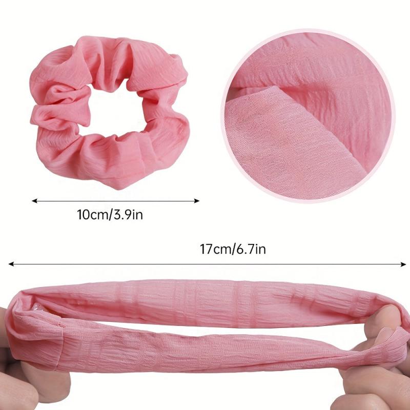 10 Colors Floral Fabric Hair Tie Large Scrunchie Hair Tie