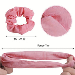 10 Colors Floral Fabric Hair Tie Large Scrunchie Hair Tie
