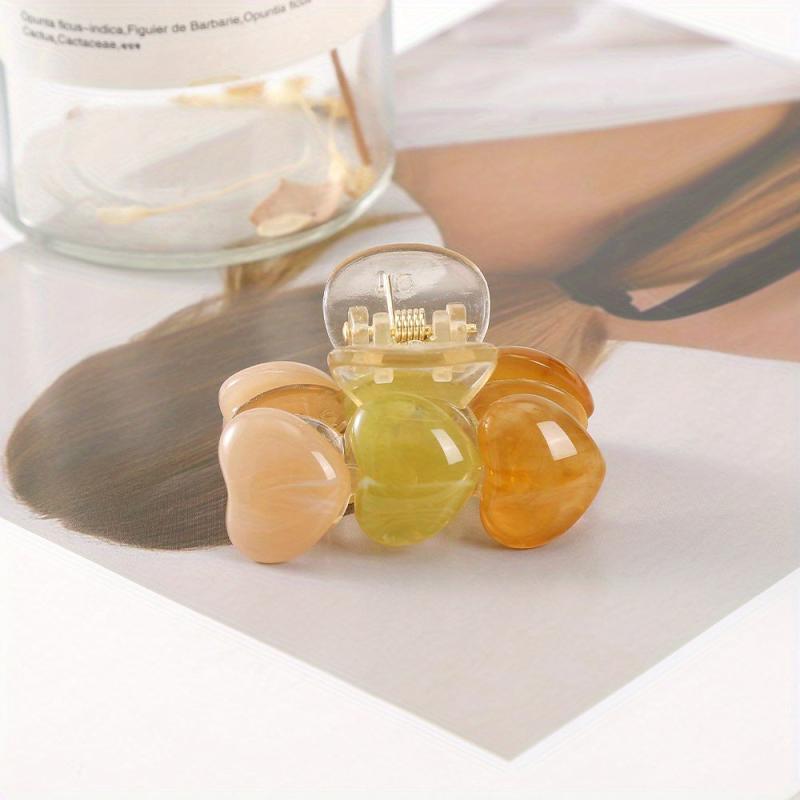 Heart Shaped Candy Hair Claw for Women Girls