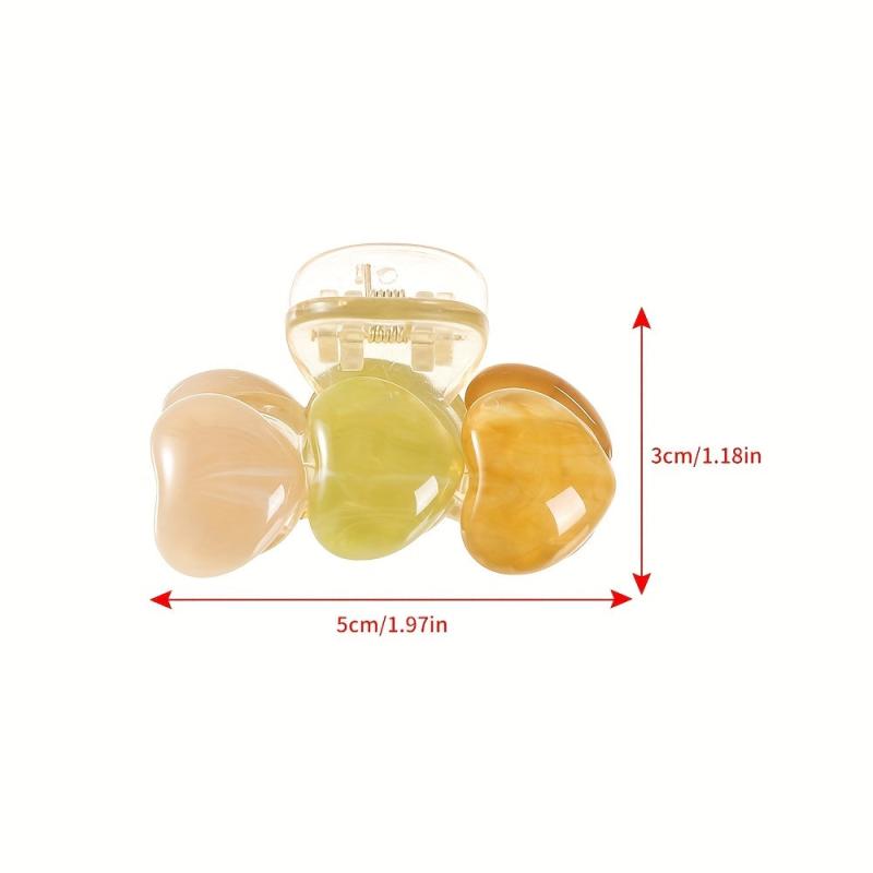 Heart Shaped Candy Hair Claw for Women Girls