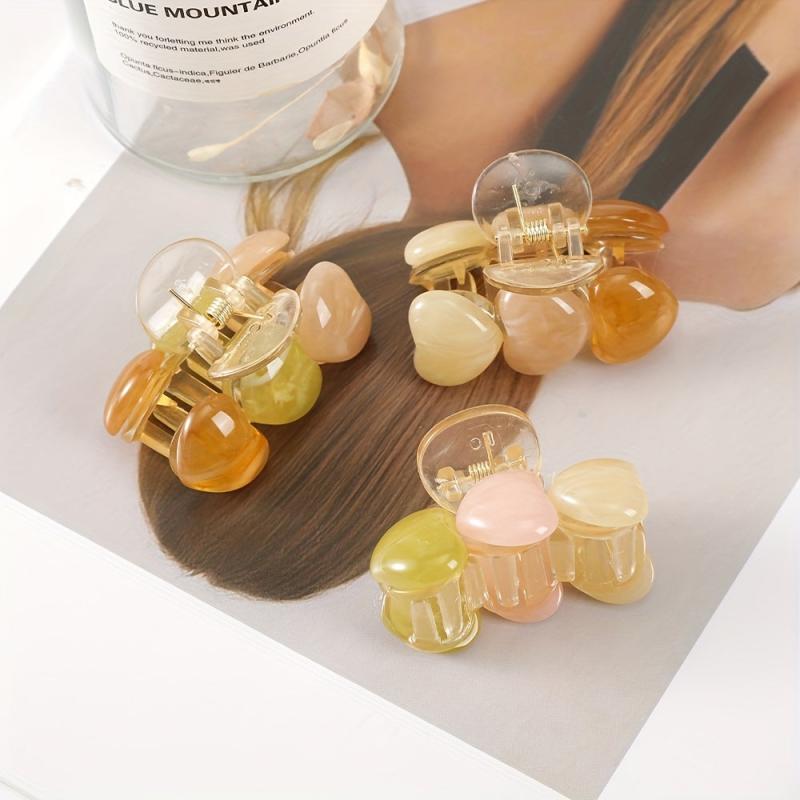 Heart Shaped Candy Hair Claw for Women Girls