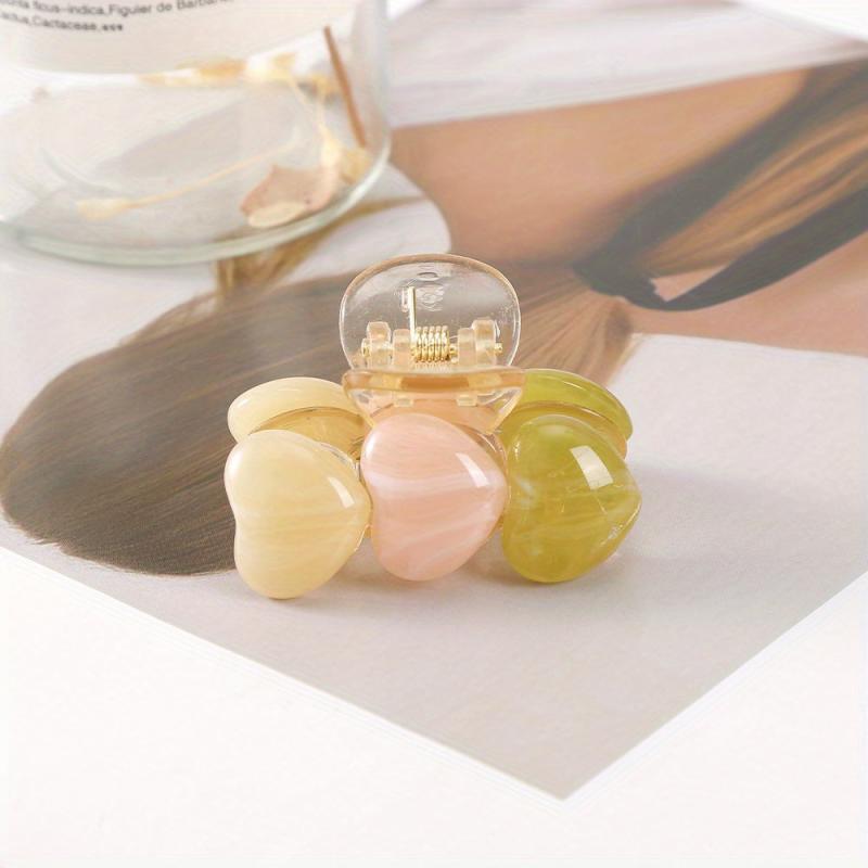 Heart Shaped Candy Hair Claw for Women Girls