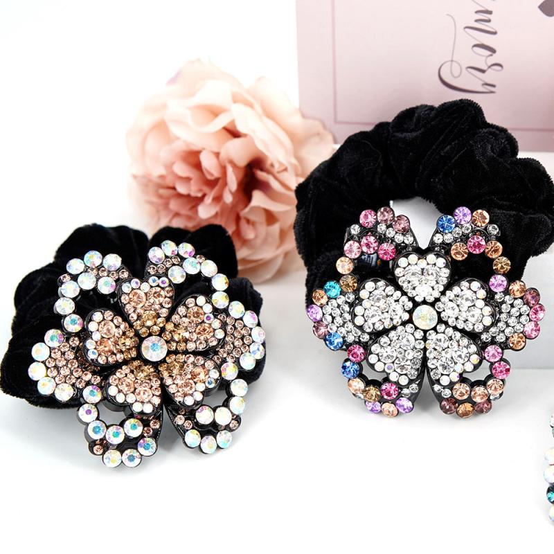 Flower Scrunchie Hair Ropes Hair Accessories For Women