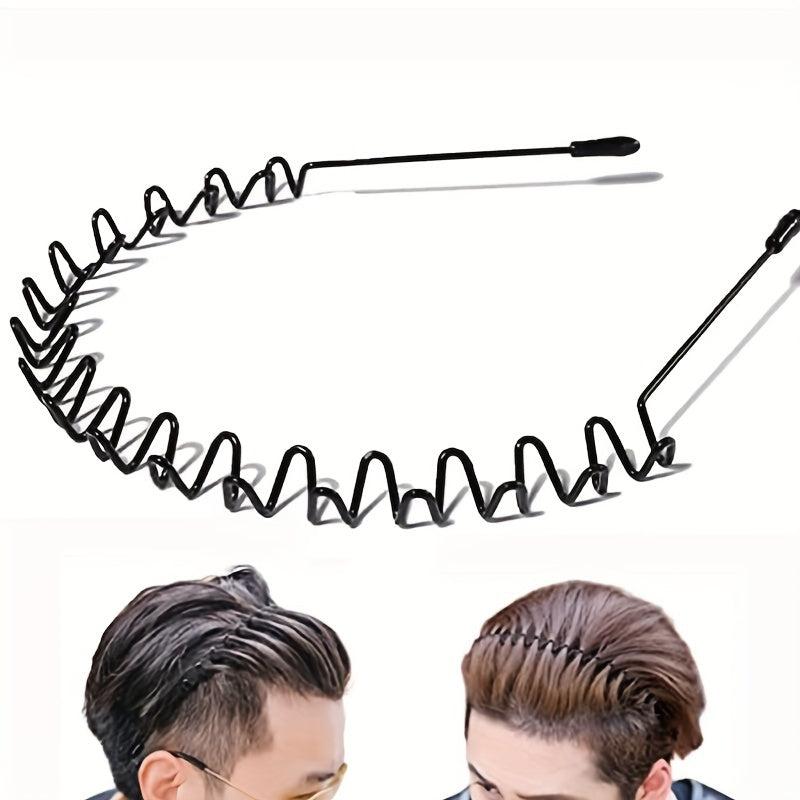 Metal Tooth Headband Wavy Headband Non Slip Headdress Sports Makeup