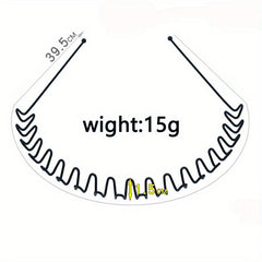Metal Tooth Headband Wavy Headband Non Slip Headdress Sports Makeup