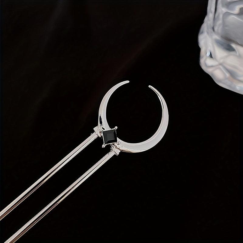 Chinese Style Meniscus Hairpin Bun Headdress Hair Accessories