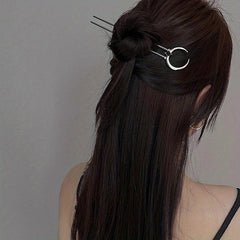 Chinese Style Meniscus Hairpin Bun Headdress Hair Accessories