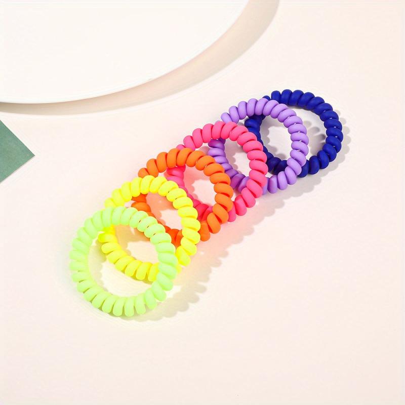 Colorful Gradient Phone Hair Ring Women's Hair Rope Hair Accessories