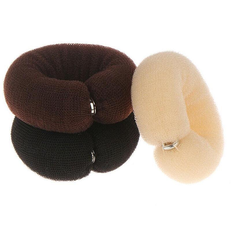 DIY Hair Curler Donut Hair Styling Tools Hair Bun Long Buckle Nylon Hair Tie