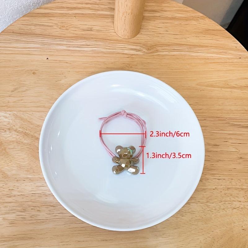Bear Hair Ties Rubber Bands Girl Party Decorations