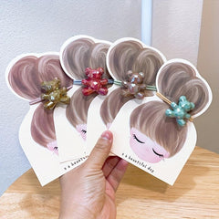 Bear Hair Ties Rubber Bands Girl Party Decorations
