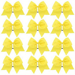 12 Pcs Large Hair Bow Accessories for Girls Ponytail Holder