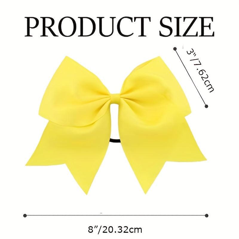 12 Pcs Large Hair Bow Accessories for Girls Ponytail Holder