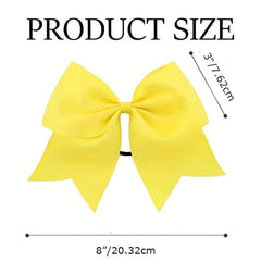 12 Pcs Large Hair Bow Accessories for Girls Ponytail Holder