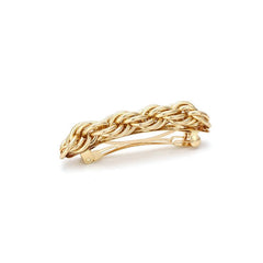 Twisted Punk Hair Clip Golden Silver Geometric Hairpin Chain Barrette