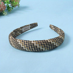 Retro Headband Checkered Hair Band Women's Accessories