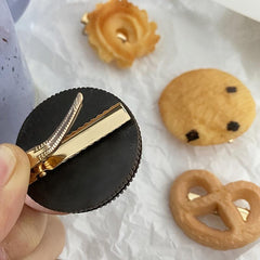 7pcs Funny Cookies Hair Clips Dessert Pattern Hair Accessories