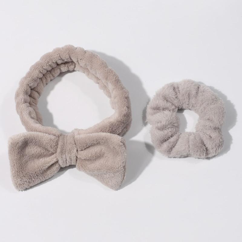 4pcs Microfiber Spa Headband & Wristband Set