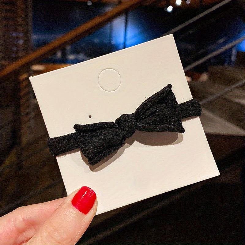 2pcs Bow Rubber Band High Elastic Hair Tie Hair Rope Sweet Ponytail