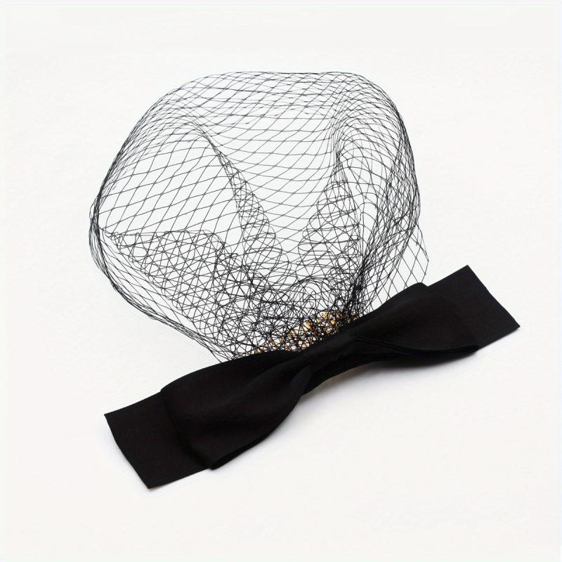 Satin Bowknot Mesh Head Piece Women's Hair Accessories