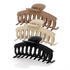 3pcs Matte Oversize Hair Claw Clip Non Slip Strong Hold Grip Hair Jaw Clip