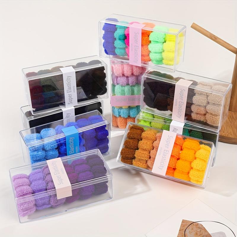 6pcs High Elasticity Hair Tie Large Hair Ring Ponytail Bun Accessory