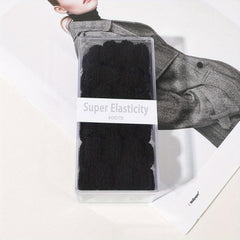 6pcs High Elasticity Hair Tie Large Hair Ring Ponytail Bun Accessory