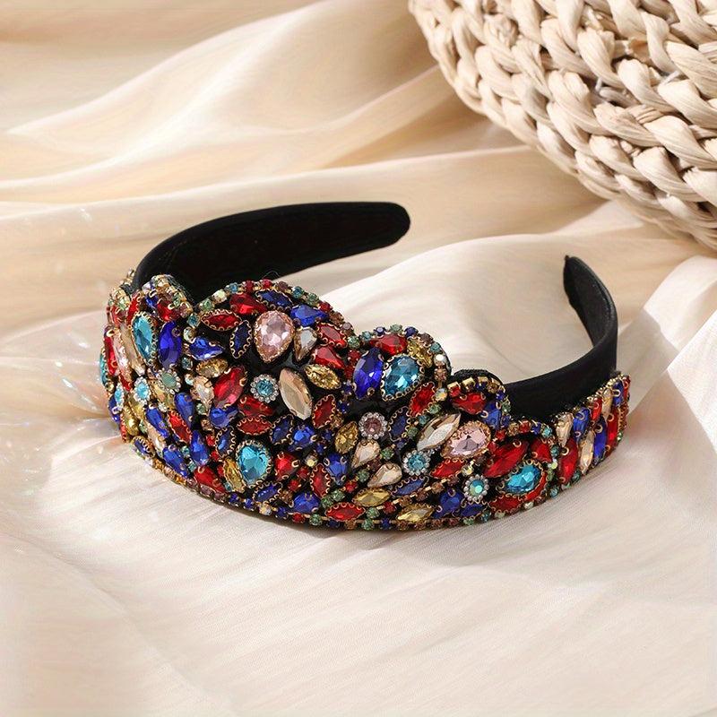 Baroque Rhinestone Crystal Headband Glitter Hair Band Hair Accessories