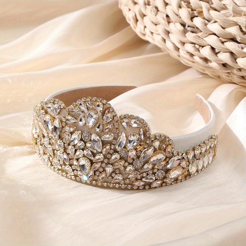 Baroque Rhinestone Crystal Headband Glitter Hair Band Hair Accessories
