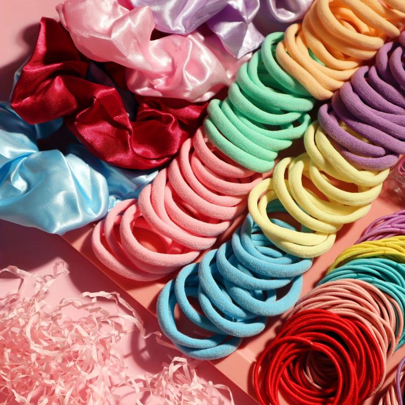 1159PCS Satin Scrunchie Elastic Hair Accessories Set Women