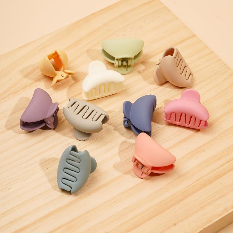 10pcs Matte Hair Claw Clips Strong Hold Big Hair Clips Set