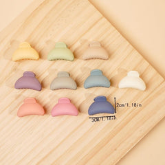 10pcs Matte Hair Claw Clips Strong Hold Big Hair Clips Set