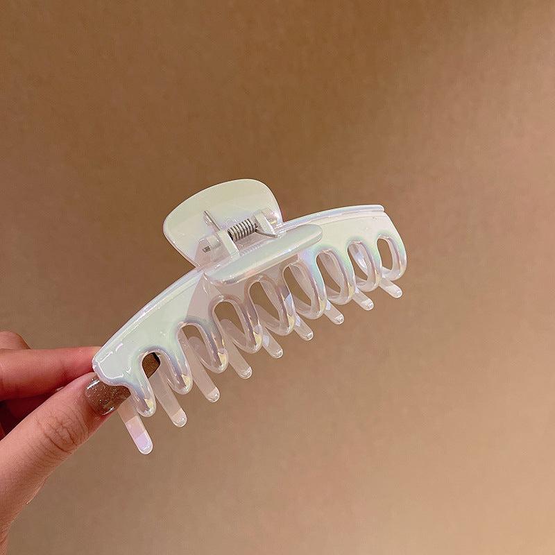 Holographic Gradient Acrylic Hair Claw Clip Strong Hold Hair Jaw Clip