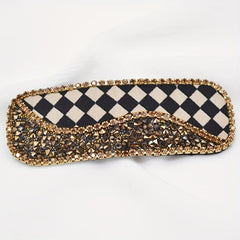 Velvet Bow Hair Clip Rhinestone Side Clip Head Jewelry for Women