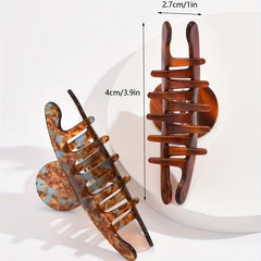 Vintage Shark Claw Ponytail Holder Hair Clip Women Girls Hair Accessories
