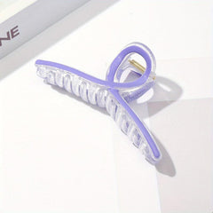 Large Colorful Hair Claw Transparent Shark Claw Hair Accessory
