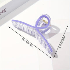 Large Colorful Hair Claw Transparent Shark Claw Hair Accessory