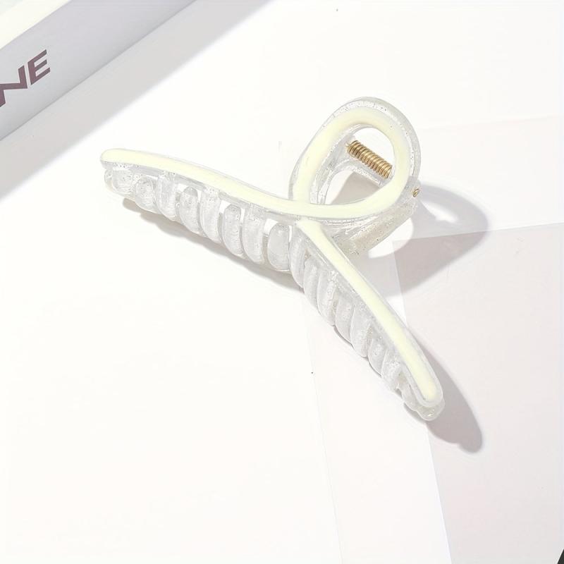 Large Colorful Hair Claw Transparent Shark Claw Hair Accessory