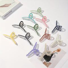 Large Colorful Hair Claw Transparent Shark Claw Hair Accessory