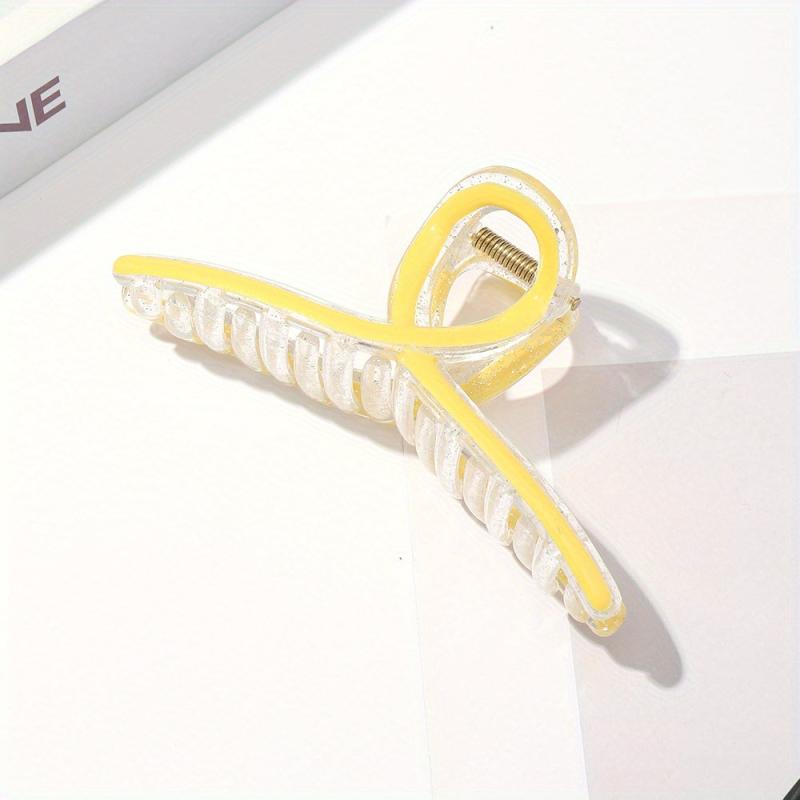 Large Colorful Hair Claw Transparent Shark Claw Hair Accessory