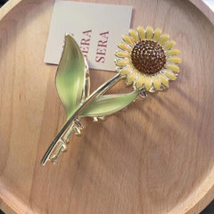 Sunflower Hair Claw Clip Strong Hold Hair Accessories
