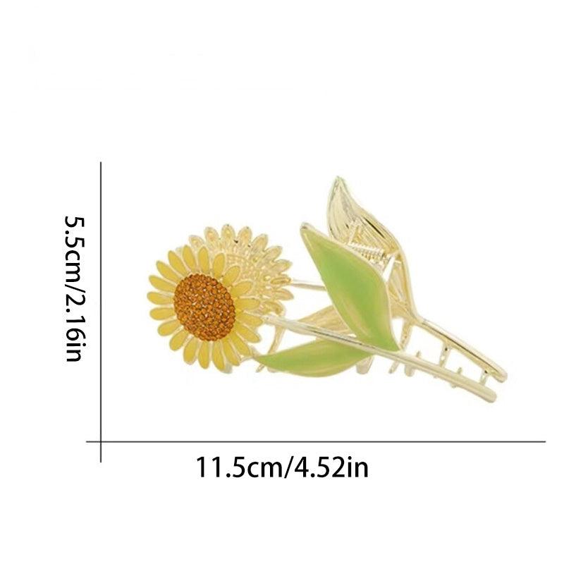 Sunflower Hair Claw Clip Strong Hold Hair Accessories