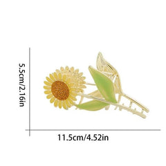Sunflower Hair Claw Clip Strong Hold Hair Accessories